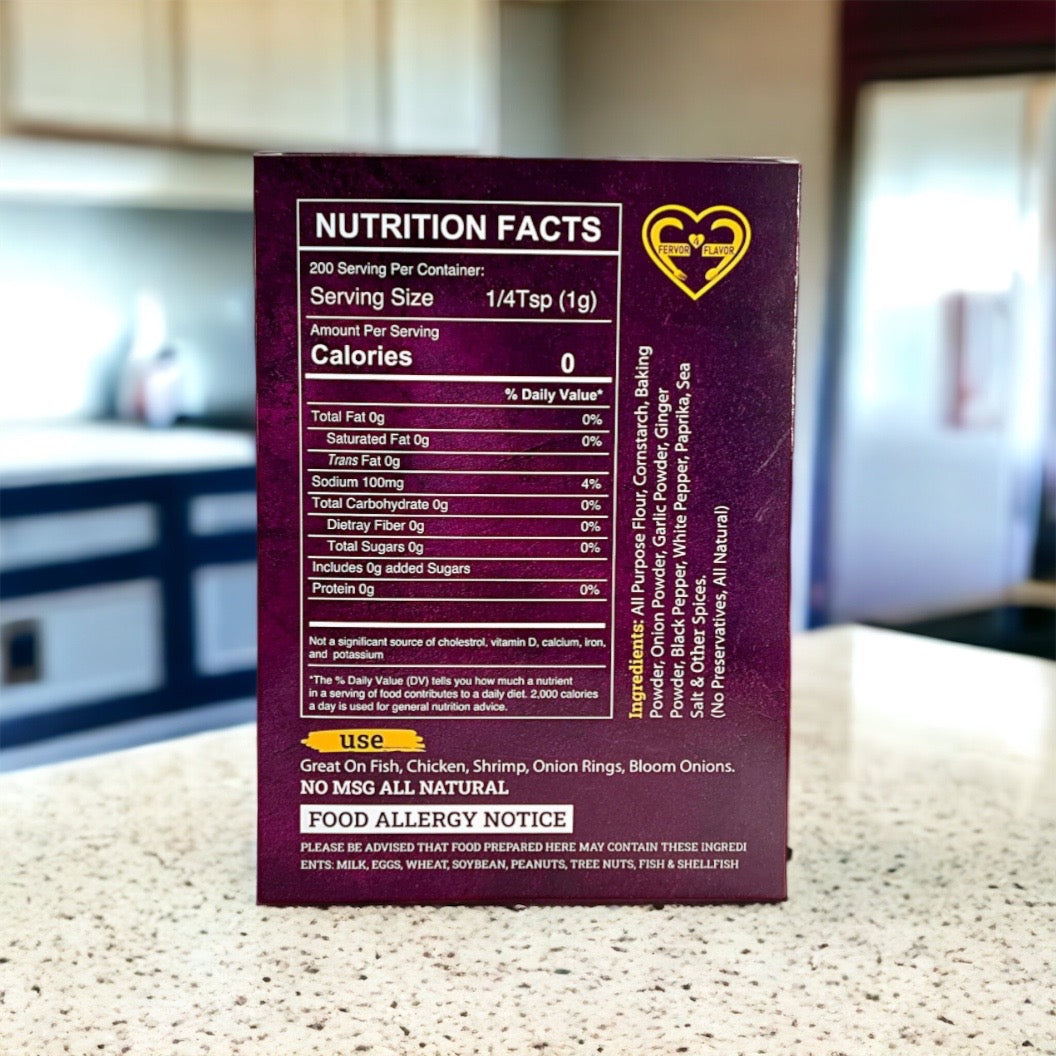 Fervor4Flavor Batter Mix - Elevate Your Culinary Creations with Flavorful Batters
